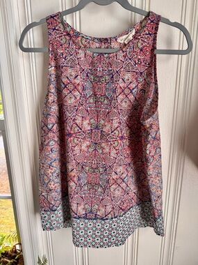Artisan Ny Pink Multi-Pattern Sleeveless Camisole